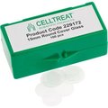 Celltreat Scientific Products CELLTREAT 15mm Round Cover Glass, Fits 24 Well Plate, Sterile, 100/PK 229172